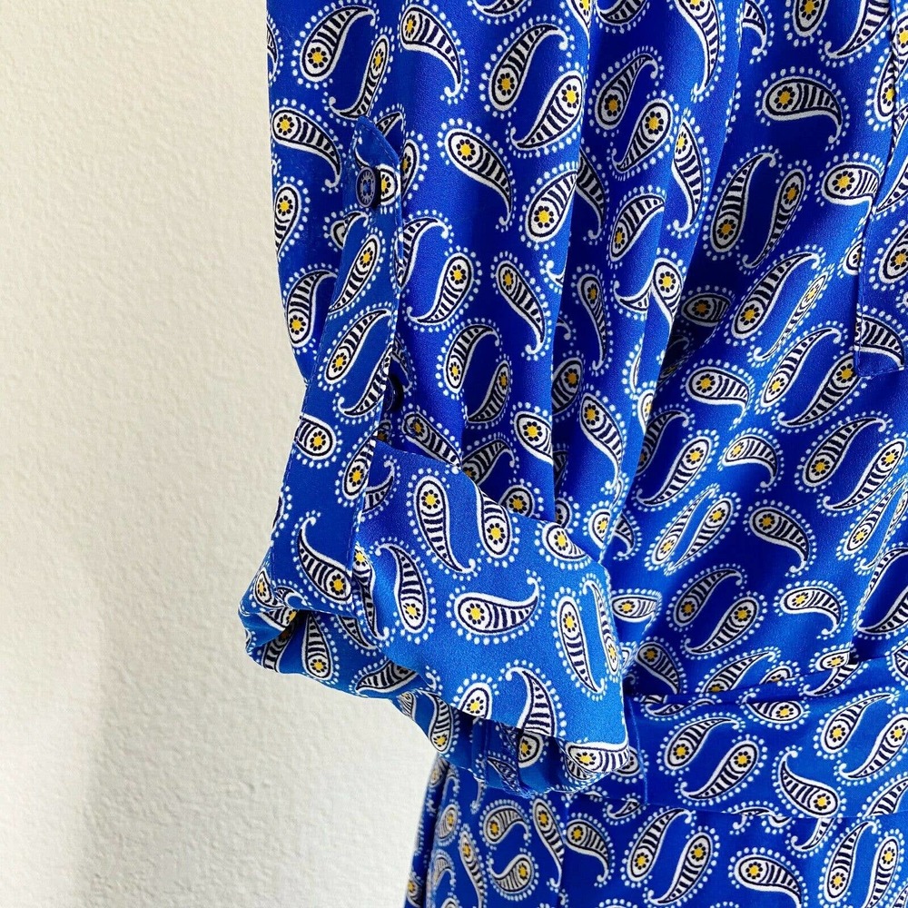 Express | Roll Tab Button Down Belted Maxi Dress - image 6